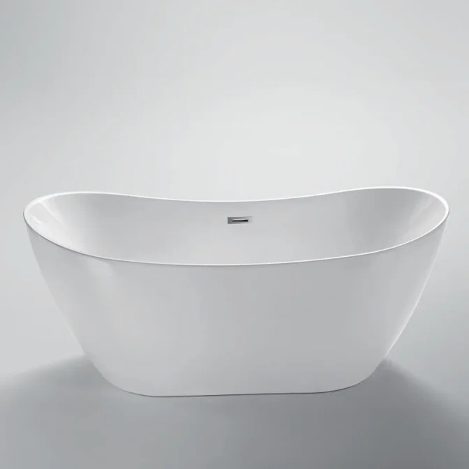 Medyag Quality Acrylic Modern Design Double Ended Slipper Freestanding Bathtub Soaking Baths Bathroom