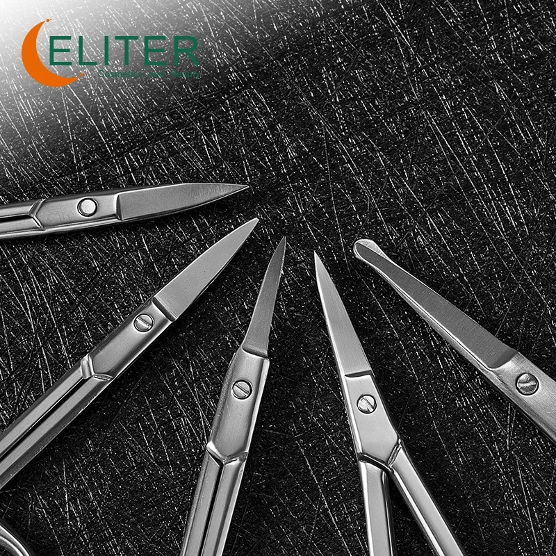 Eliter Hot Sell In Stock Stainless Steel Stainless Nail Scissors Finger Nail Scissor Scissors Nail Machine