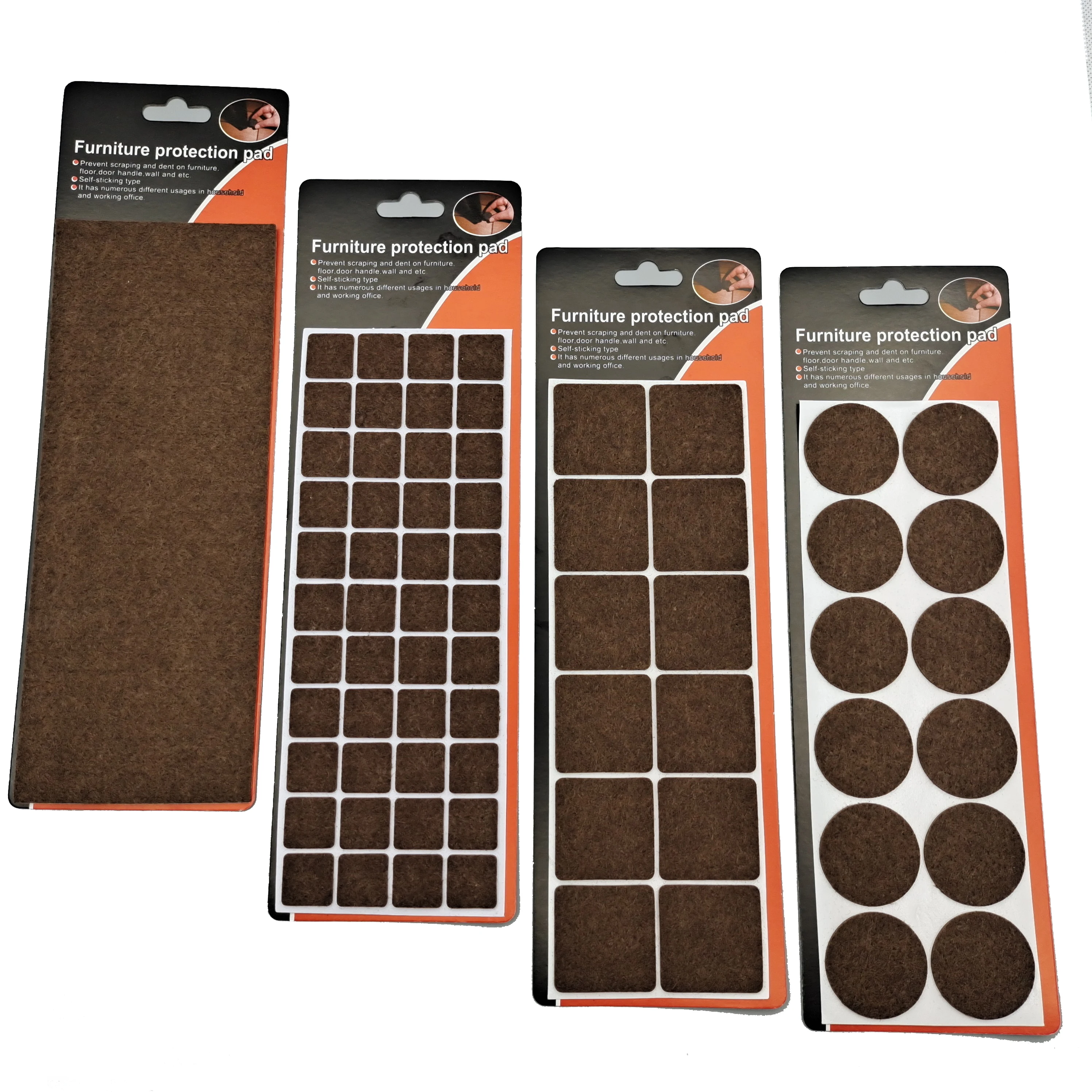 Professional Factory Combination set Non Slip Furniture Protection Buffer Pad with Strong Adhesive