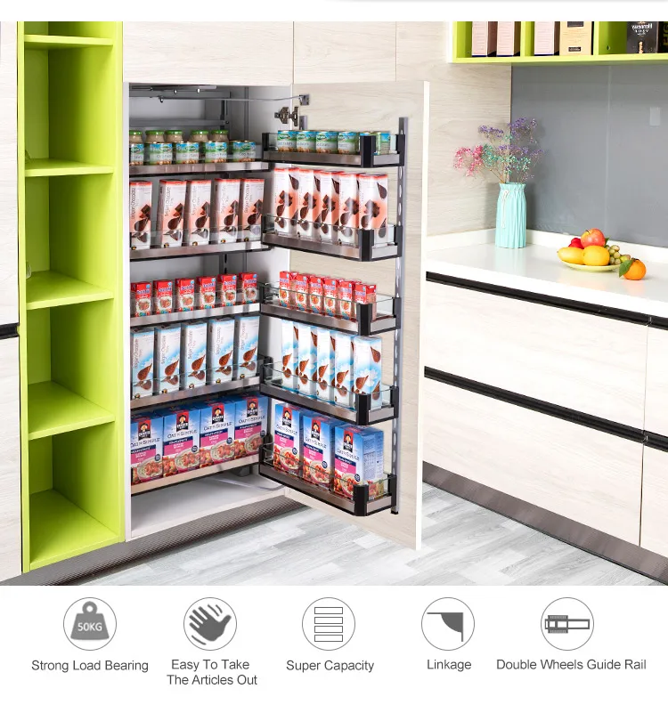ChuZhiLe functional hardware series 2021 new Pantry launch unit linkage slide basket