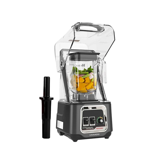 Professional blender strong power 2200w smoothie mixer heavy duty industrial commercial soundproof blender