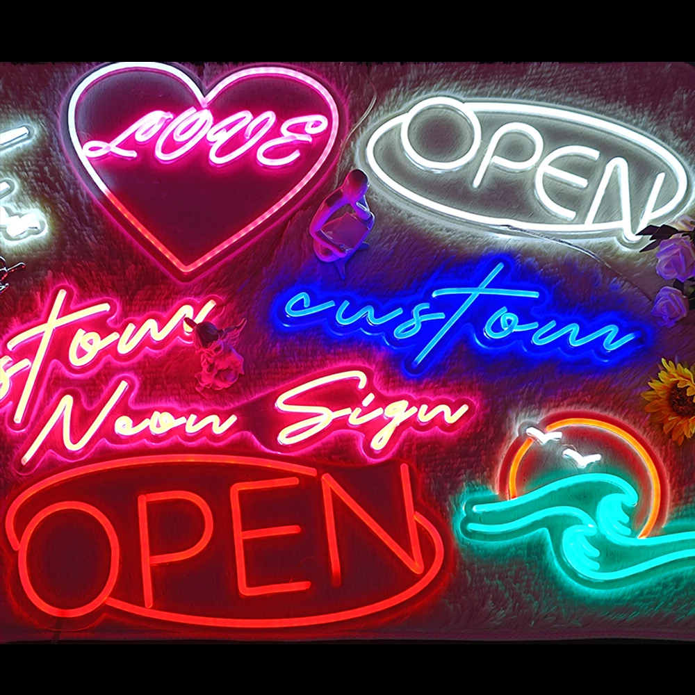 Drop Shipping Wall-mounted Custom Neon Sign Letters Led Neon Sign Light