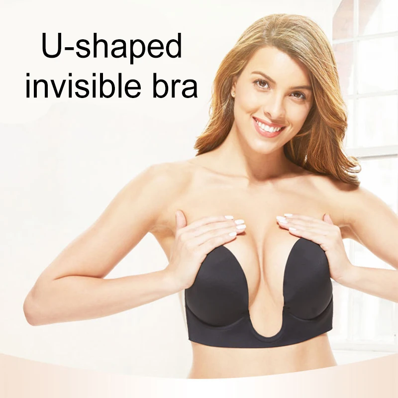 2020 Hot Selling Sexy Lingerie Fly Bra Women Underwear Silicone Adjustable Max Cleavage Backless Strapless Push Up Bra