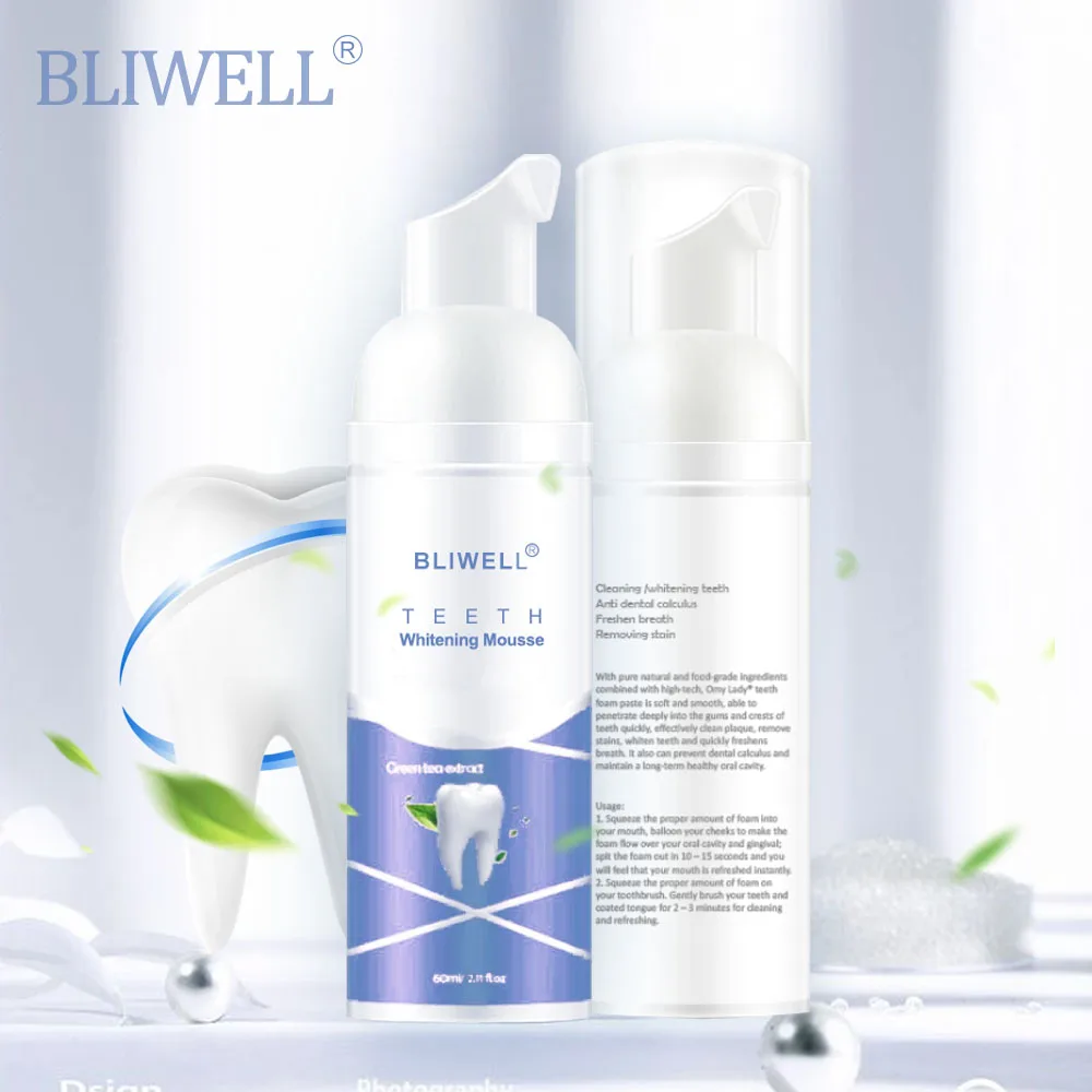 
60ml toothpaste dispenser /Natural Whitening Mousse Toothpaste 