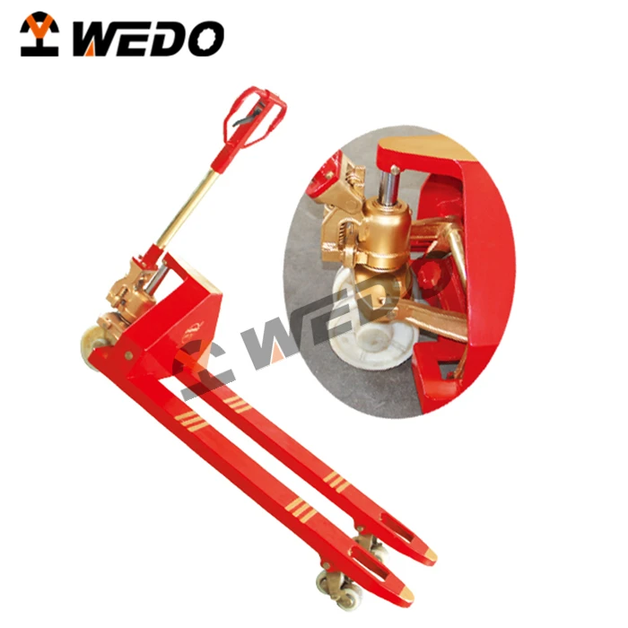 2022 New Design Popular High Quality WEDO Tools Corrosion Resistant Non Sparking Hydraulic Pallet Truck
