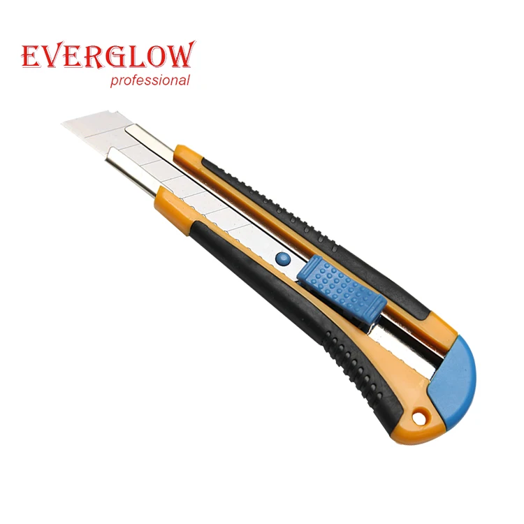High Quality Low Price China Factory Paper Cutting 18mm Utility Knife With cutting paper, Plastic handle,carbon steel blade