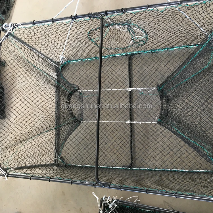 Cone Entrance Able to Captures a variety of prey Rectangular Bait Trap for crab shrimp and more