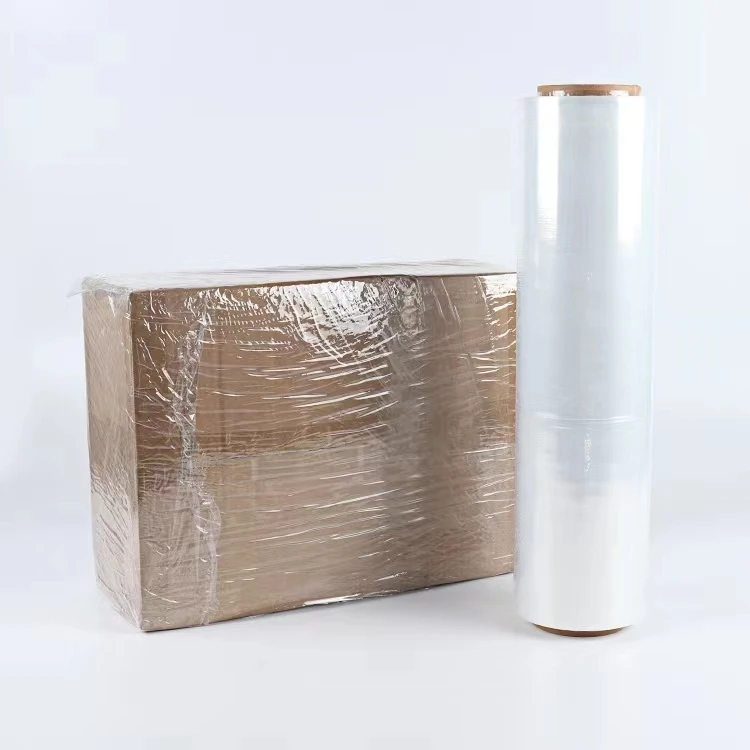 Wholesale Hand-wrap Film Pallet Shrink Wrapping Plastic Pe Stretch Film Roll Packing Pe Hand Wrap film