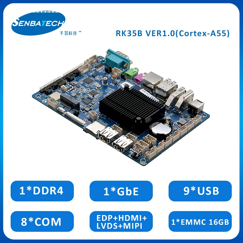 board embedded linux board linux motherboard RK3568 all in one motherboard with TF card socket