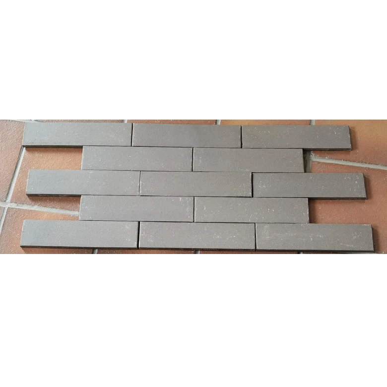 Огнестойкая серая гладкая поверхность в деревенском стиле, тонкая Терракотовая кирпичная плитка, экструдированный кирпич, коммерческий Внешний фасад, кирпичная стена