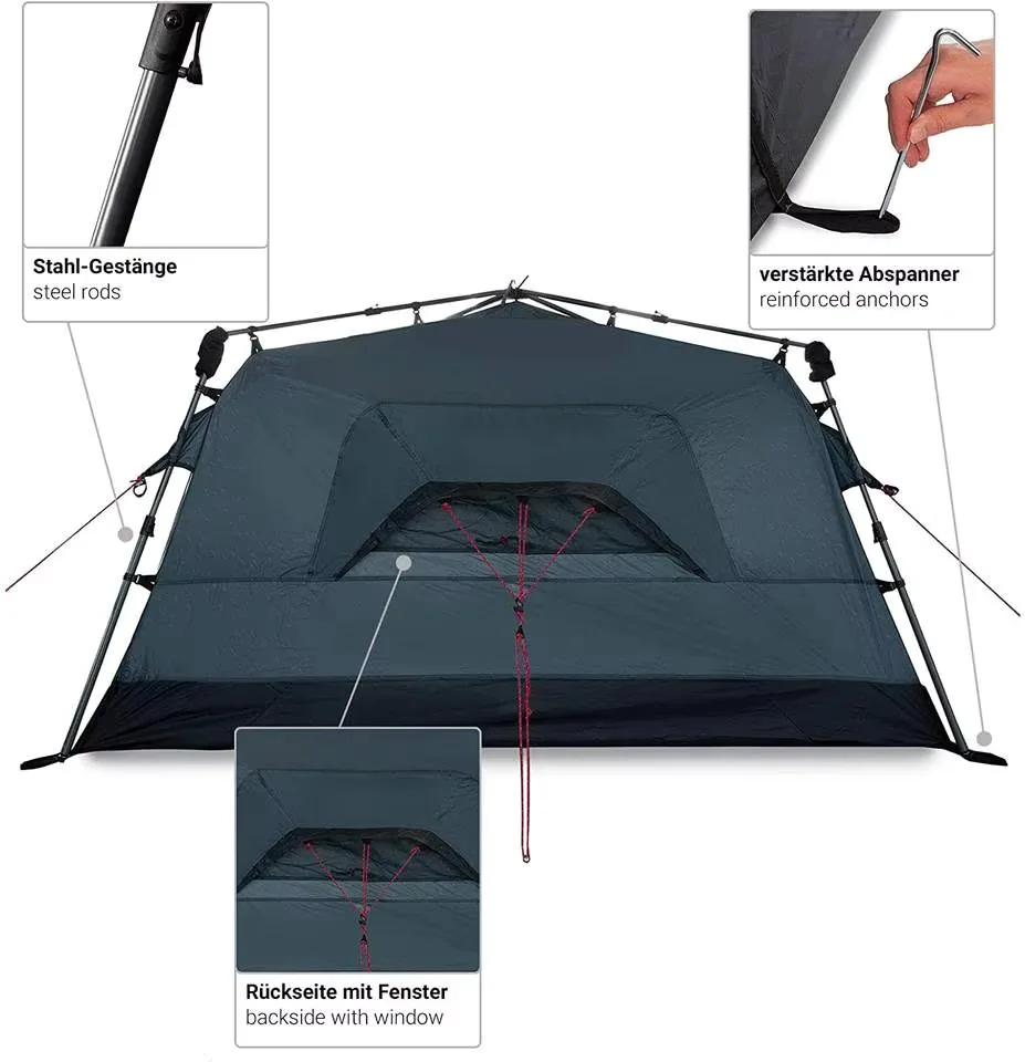 2024 New design camping tent fishing hiking picnic camping items rainproof windproof mildew proof tent customized anti mosquito