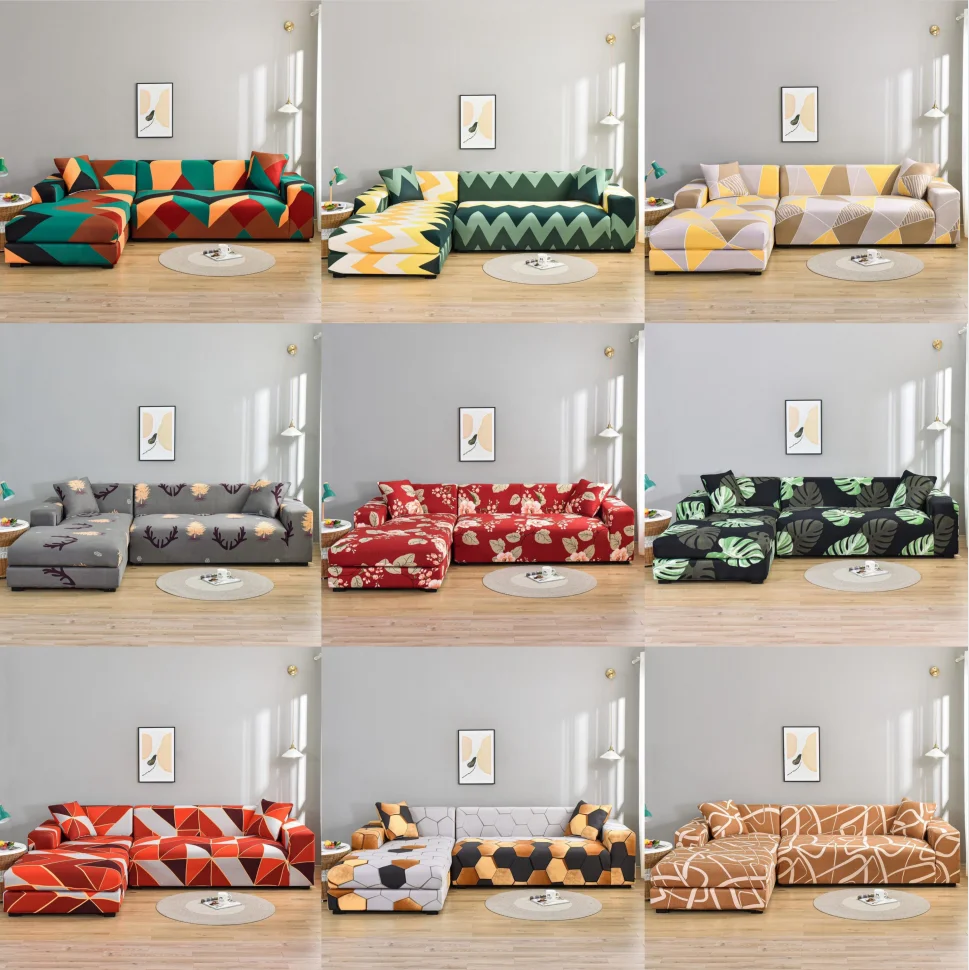 l shape sofa covers elastic stretch corner sofa covers  t cushion sofa set covers