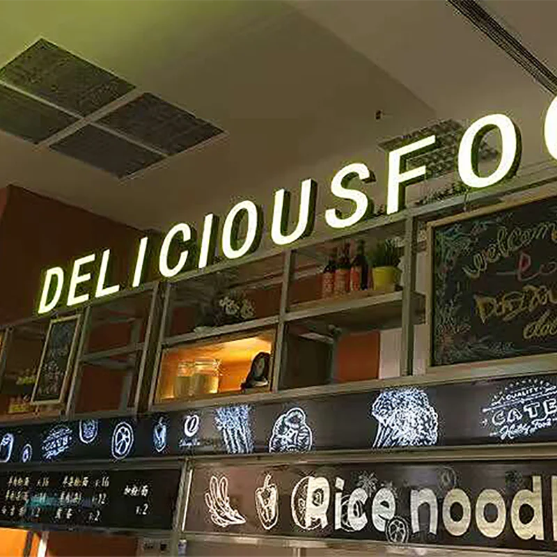 Наружная вывеска с логотипом на заказ, светящиеся фирменные буквы, 3d буквы, светодиодный металлический знак, компания, офис, здание, акриловый знак