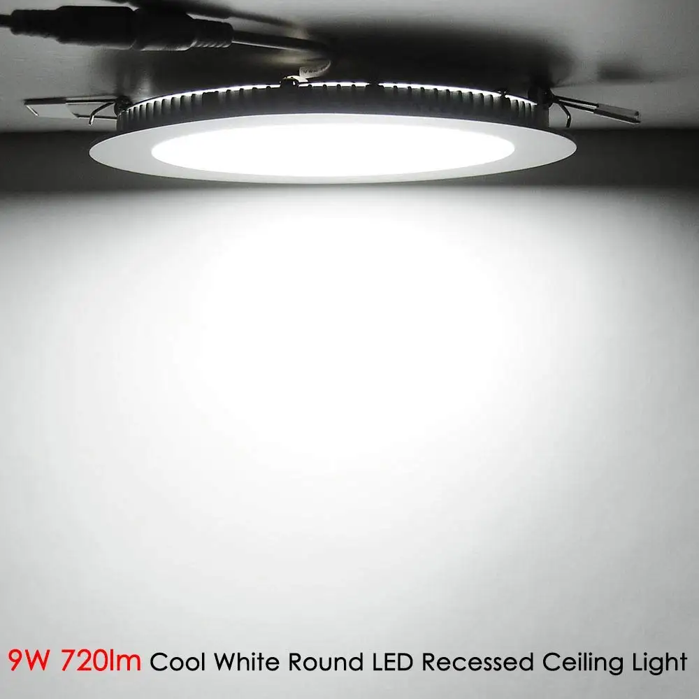 Good price 3w 6w 7w 9w 18w Lamp Lighting Time Warm Office Recessed Round Led Panel Light with driver