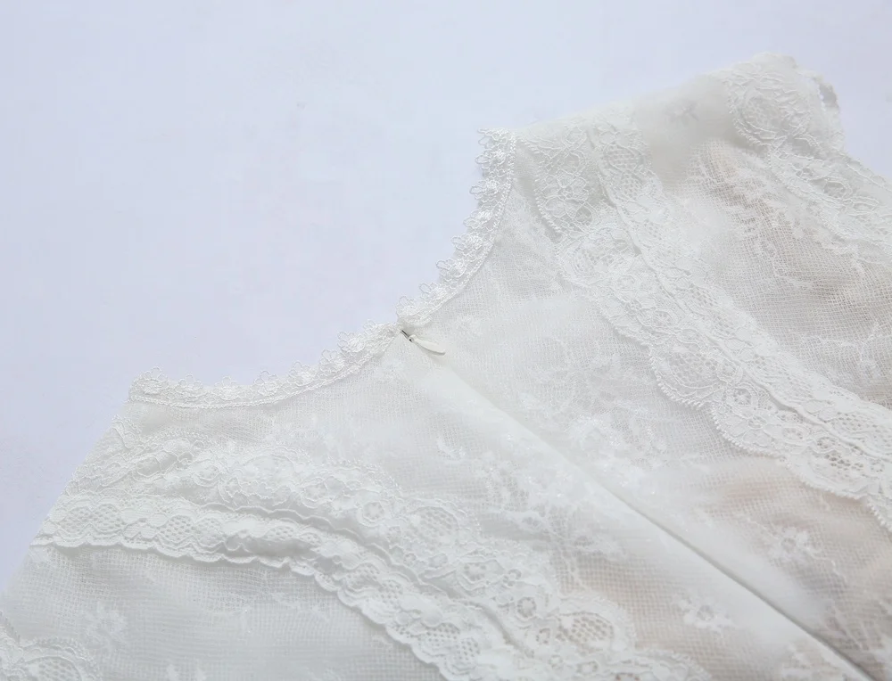 #1014 O-Neck Sleeveless Champagne Boho Beach Wedding Dress Lace Dress Boho