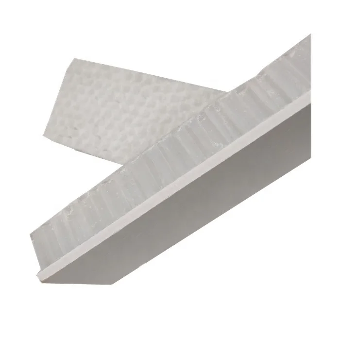 Sound reducing acoustic floor panels with honeycomb PP material core flooring underlay