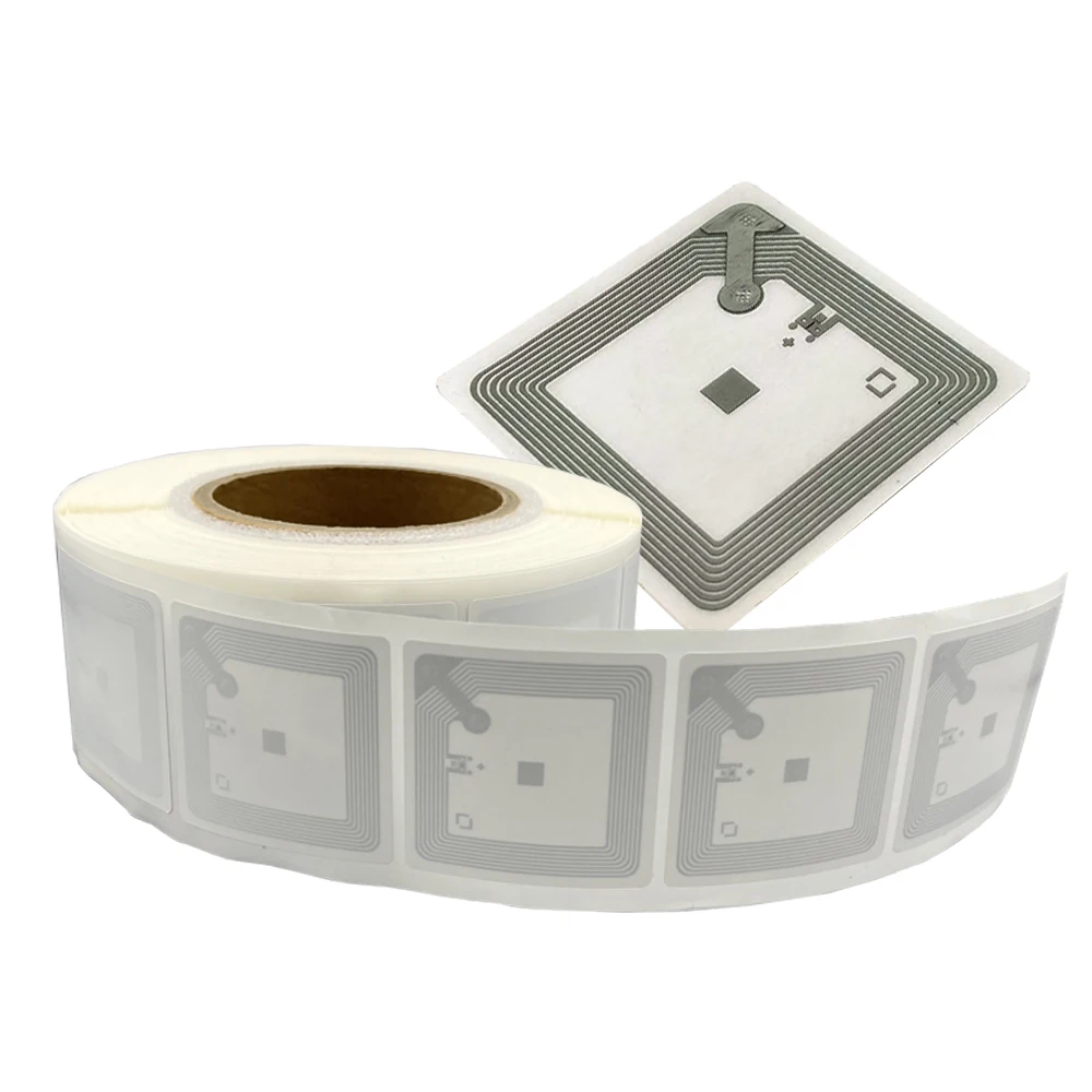 Hot selling passive 13.56mhz ICODE SLIX printable RFID Library Tag / Sticker