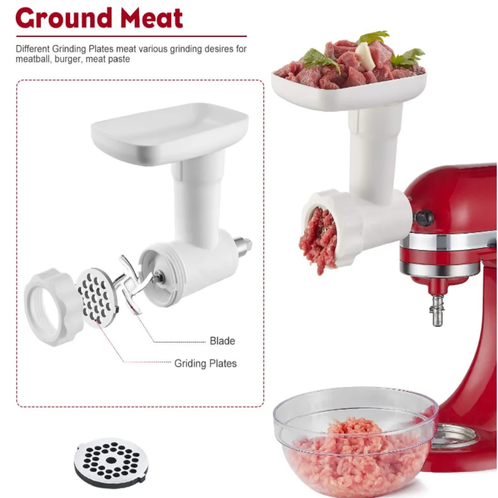 Ground Meat Stand Mixer Attachment Plastic Meat Grinder Sausage Stuffer Meat Grinder Attachments