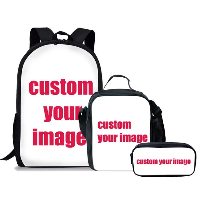 BT Wholesale Print Designer 3Pcs/Set Boys Backpack Kids Bag 3D Basketball Lunch Box School bag