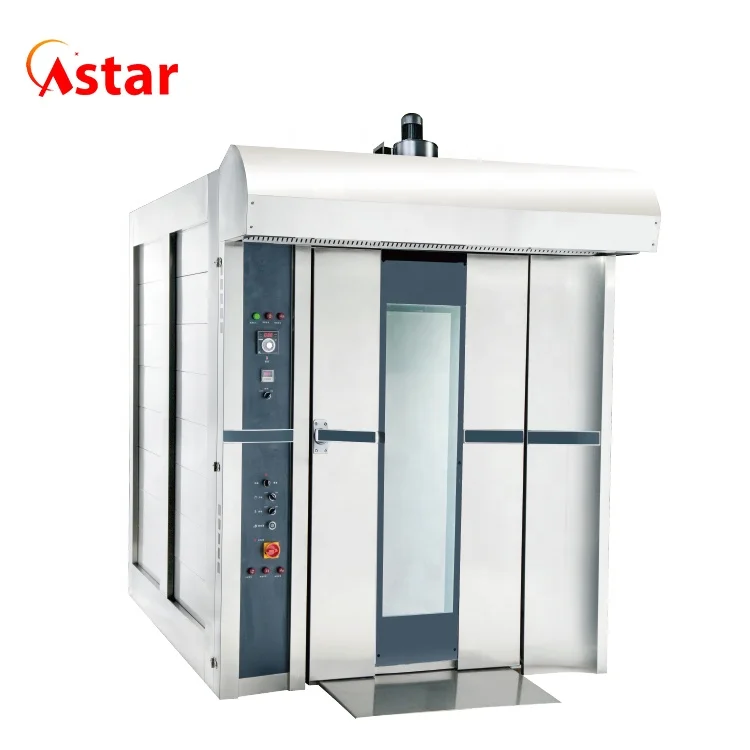 Astar Commercial Bakery Equipment Bakery Oven 16Trays Gas Hot Air Convection Rotary Rack Oven