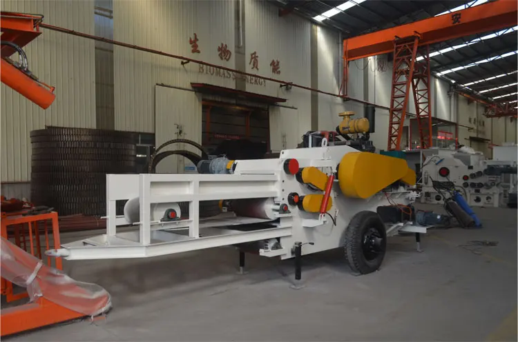 220KW 6-10T/H Large Capacity Mobile Diesel Engine Wood Chipper Machine