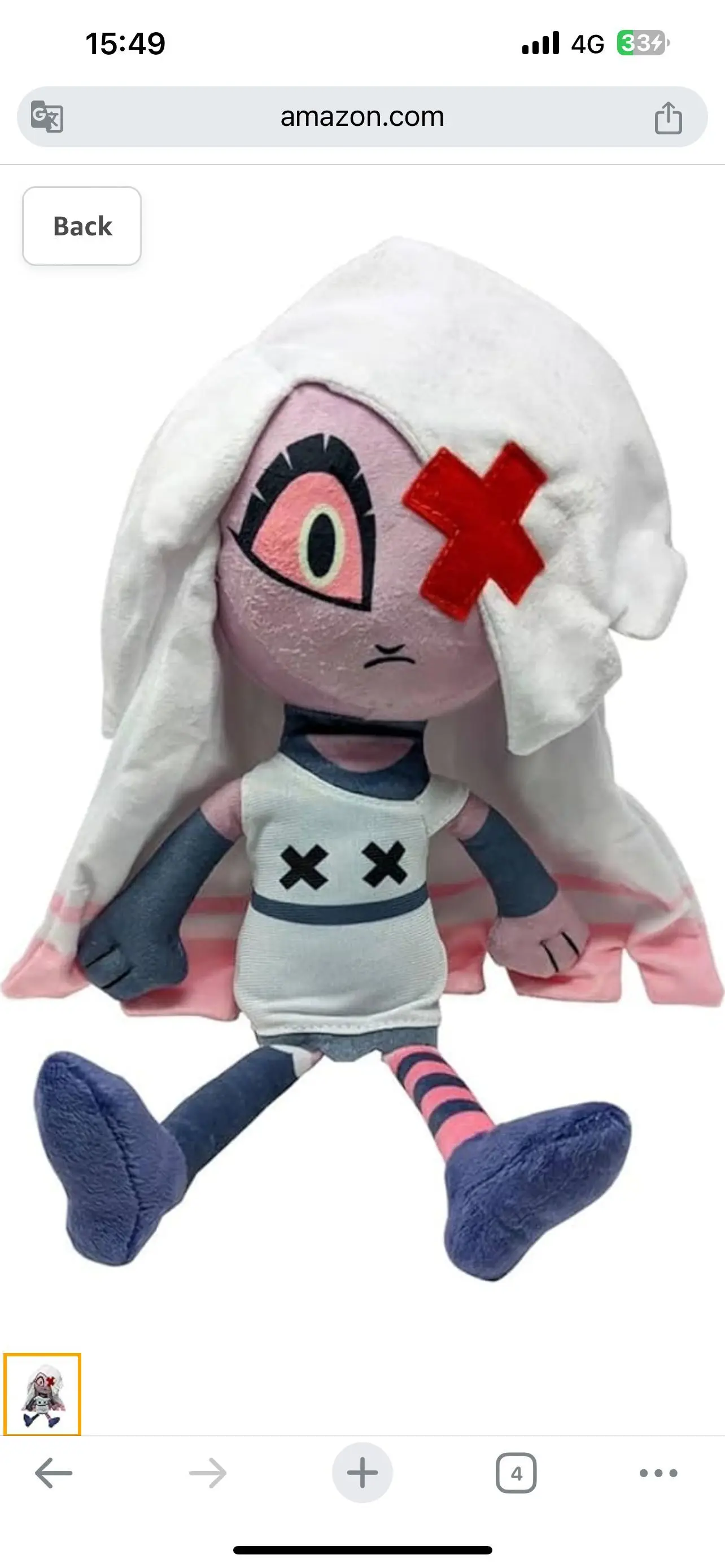 Newest Product  Hazbin Hotel Alastor Plush Toys Hell Plushes Game Anime Peluche De Hazbin Hotel Alastor Plush Toy