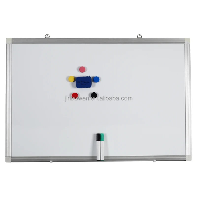 Amazon hot style dry erase board student writing board silver aluminum frame magnetic wall hanging whiteboard with marker tray