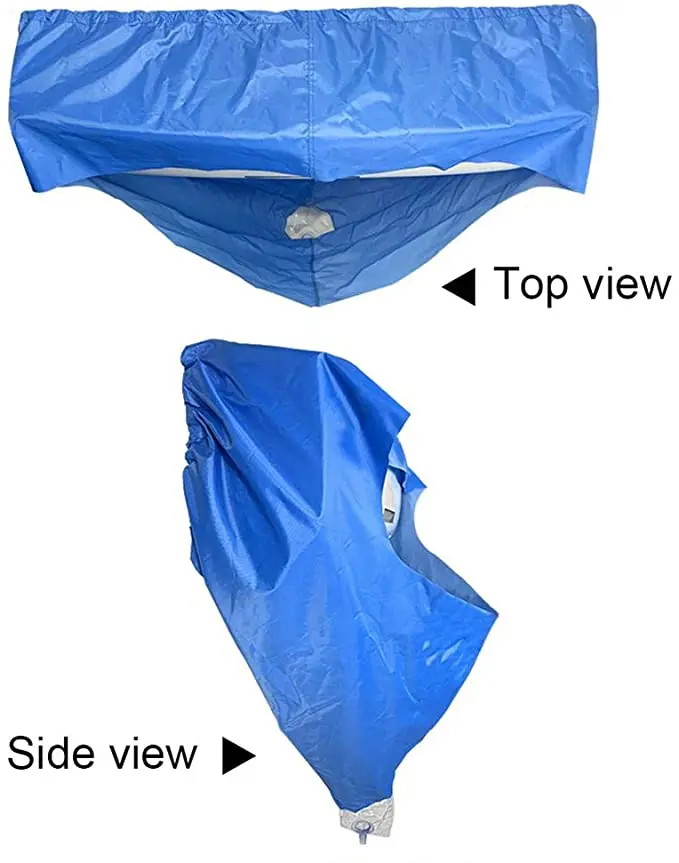 Waterproof Bag Cleaning Air Conditioner Cover Protector Washing Tools Blue Cleaning Air Conditioner Cover