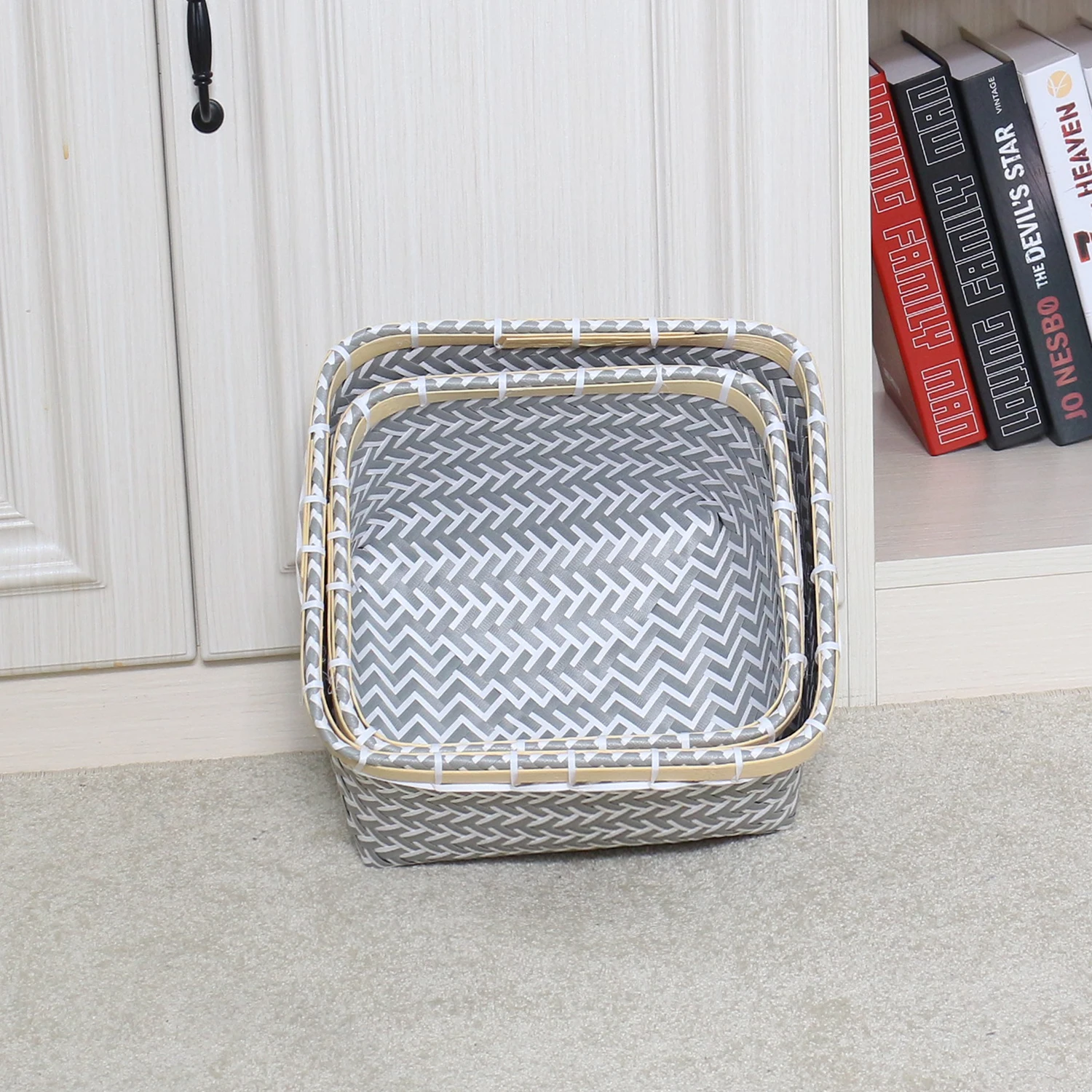 Wholesale Plastic Resin Storage Basket PP Wicker Basket for Home Use & Baby Sundries