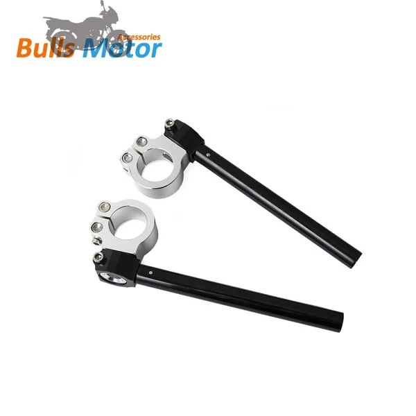 China factory 22mm universal adjustable cruiser   chopper motorcycle  CNC clip on handlebar  39mm clamp