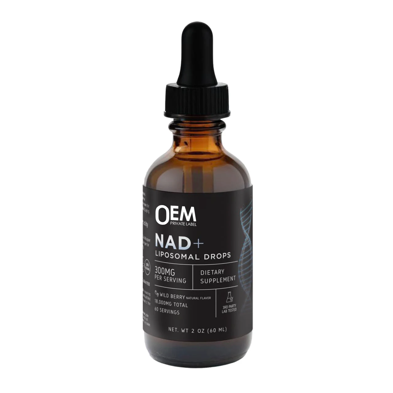 OEM NAD Supplement Liposomal NAD Nicotinamide Riboside Resveratrol 900mg Quercetion NAD Liquid Supplement for Cell Regenerator