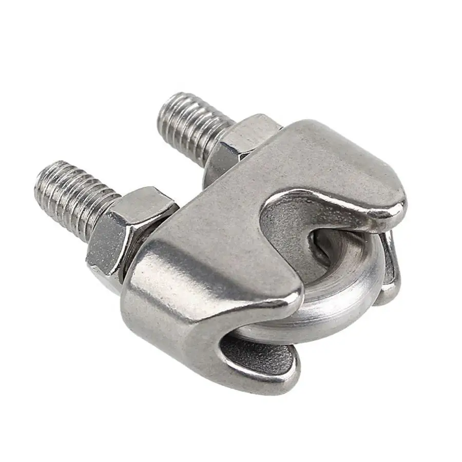 Factory Wholesale High Quality Rigging Hardware U.S. Type DIN741 Stainless Steel  Wire Rope Clip Clamp U Bolt Galvanized