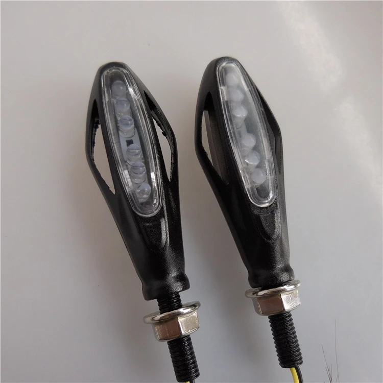 Beautiful Chrome Clear lens Amber LED Turn Warning  Indicator Motorcycle Winker Lamp With 12V for Motorcycle Street Bike Scoot