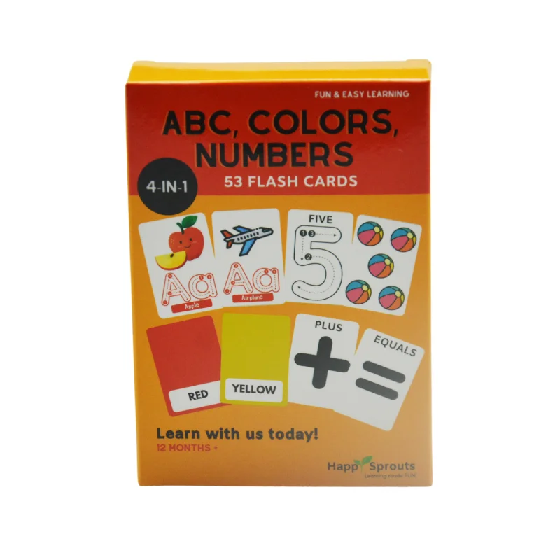 OEM Custom Printed Learning Flash Cards for Kids Educational Memory Game Made of Paper