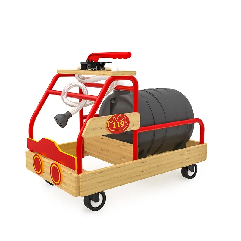 Wisdom Deluxe Wooden Firefighting Vehicle Toy Model  for Hours of Playful Learning and Imagination for Kids of All Ages