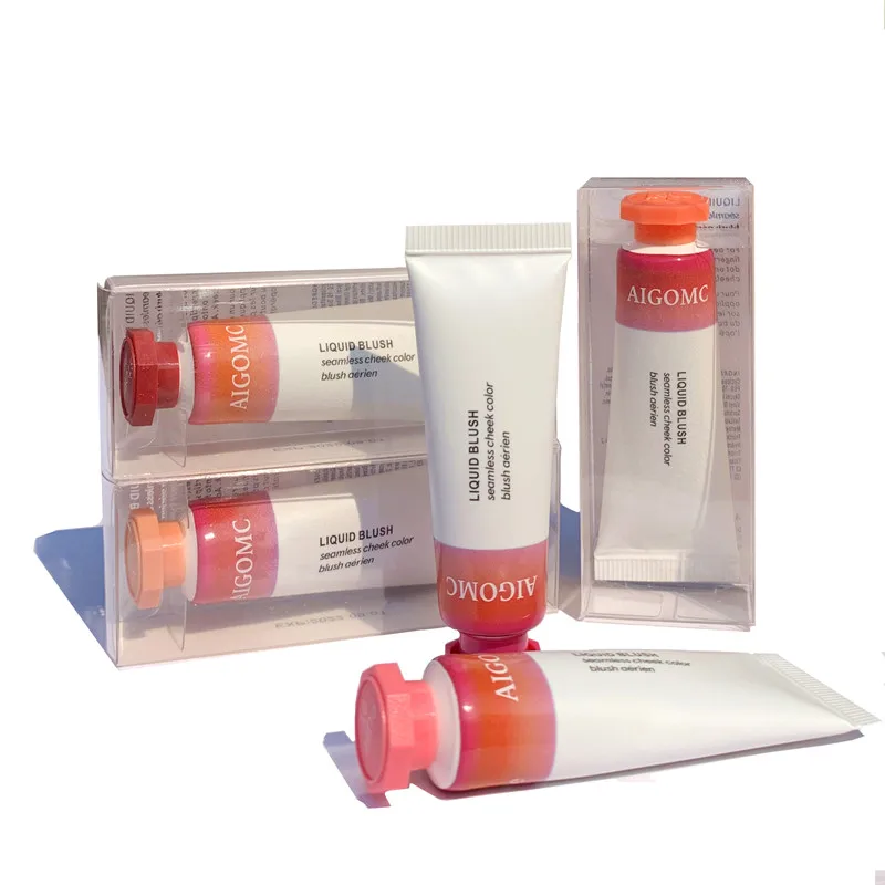 Makeup Liquid Blusher Silky Blush 6 Color Natural Cheek Blush Face Contour Makeup Blush Customized Private Label