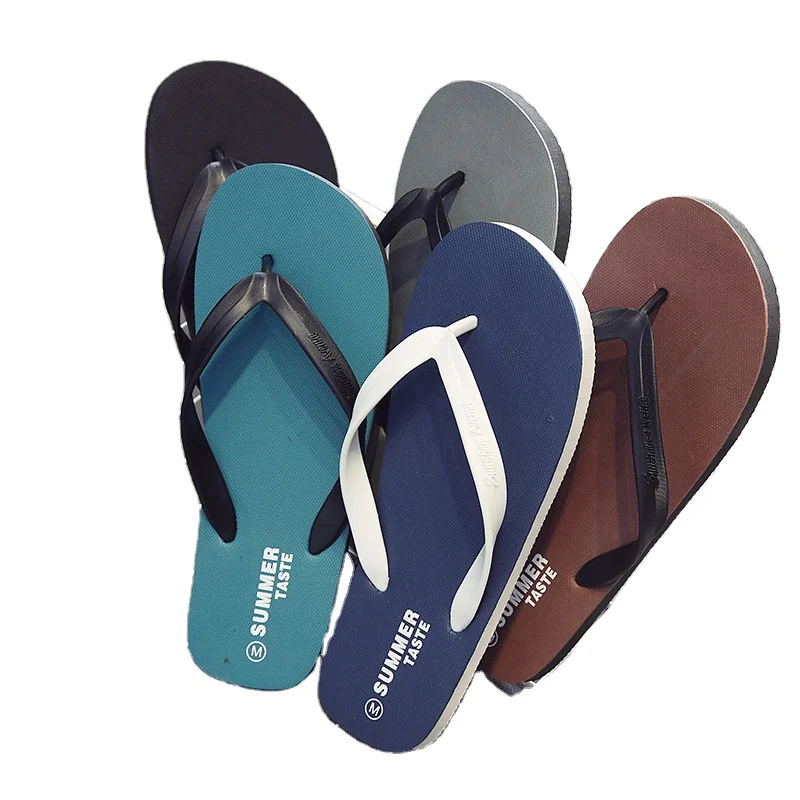 Flip-flops for men New casual outdoor beach sandals for students Large thick soled anti-skid slippers for men Summer