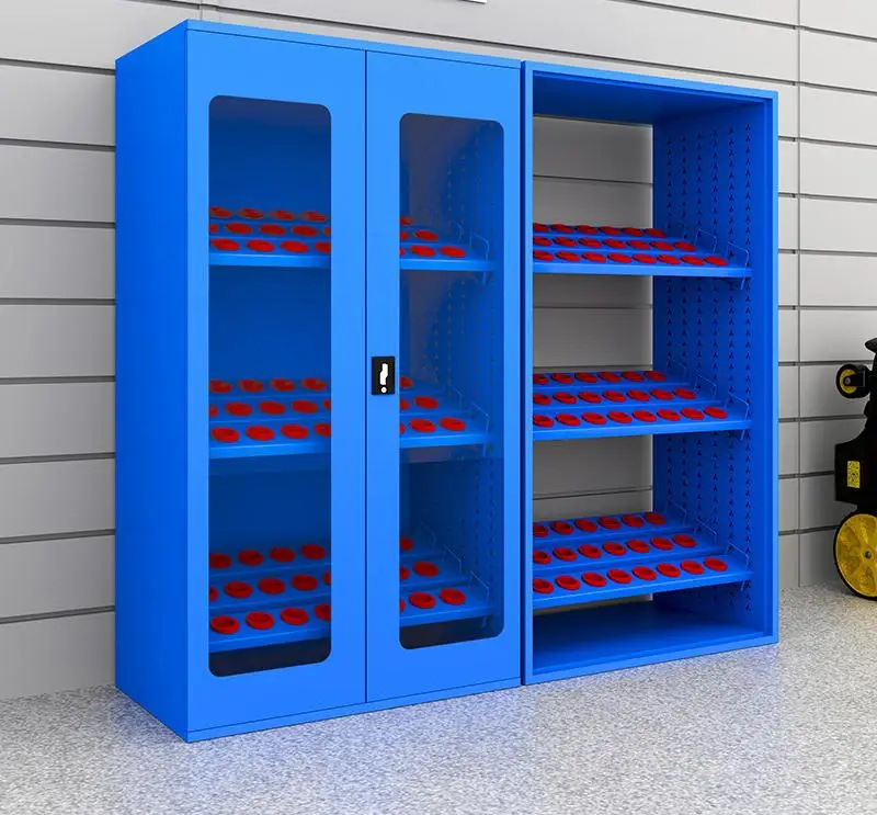Large Modern Design Fireproof Steel Gun Safe Box Cabinets Home Office School Hospital Supermarket-Adjustable Metal Storage Unit