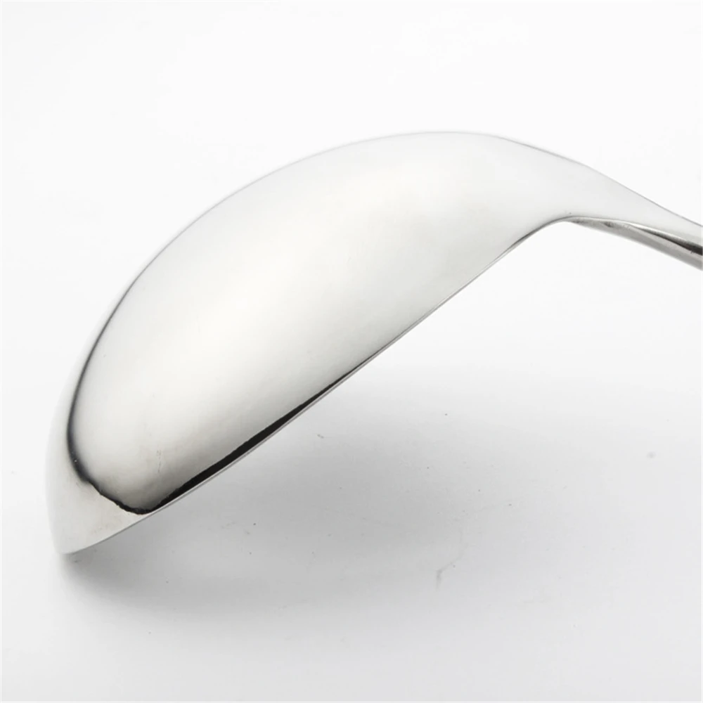 Hollow ergonomic handles stainless steel soup ladle spoon mirror polished kitchen gadgets turner cookware serving utensils set
