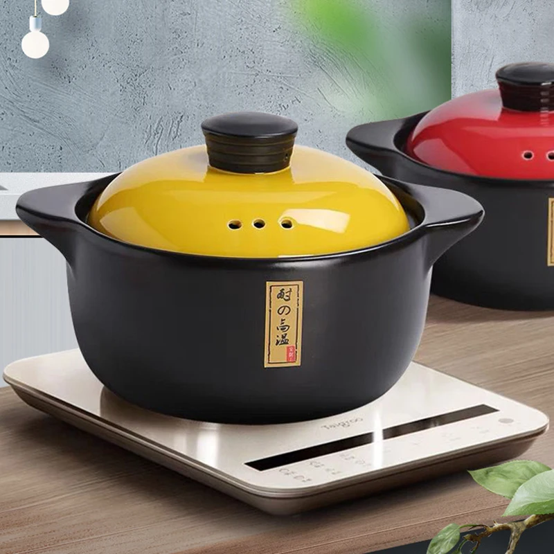 Hot selling High Temperature Ceramic Soup Pots Cookware Casserole Hot Pot Ceramic Pots