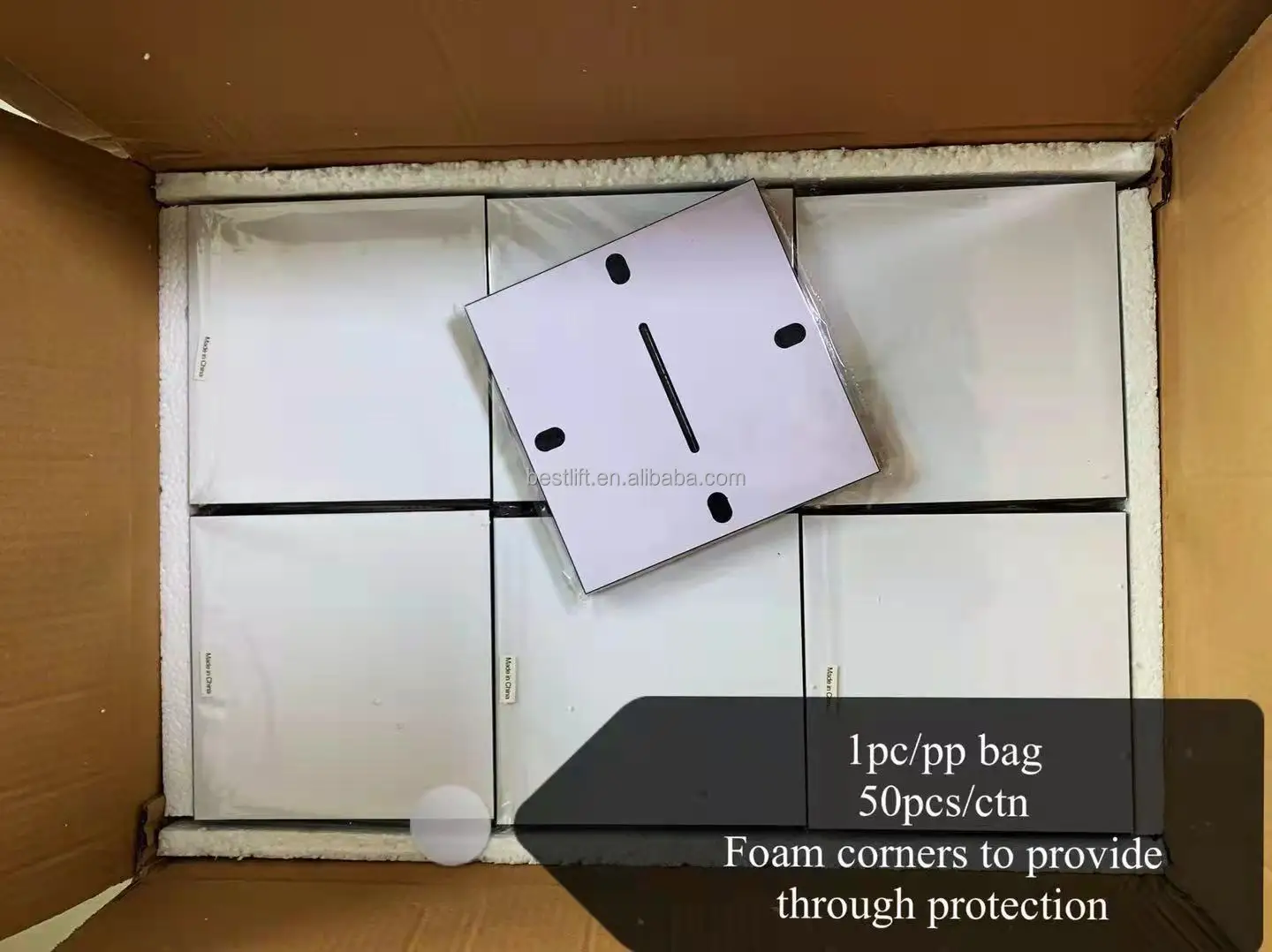 50pcs Pack 7inch Table Top borderless Photo Frame With Adhesive with 1 Hanging Tape