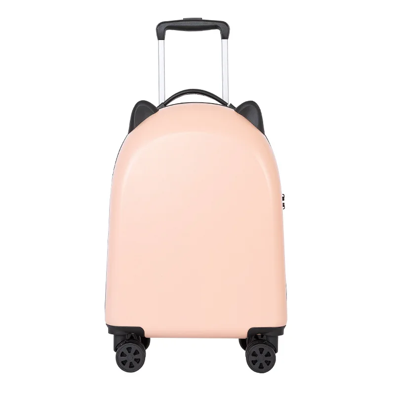 round Special Design Traveling For  Beautiful Mini Luggage Zipper Solid  travel baby suitcase