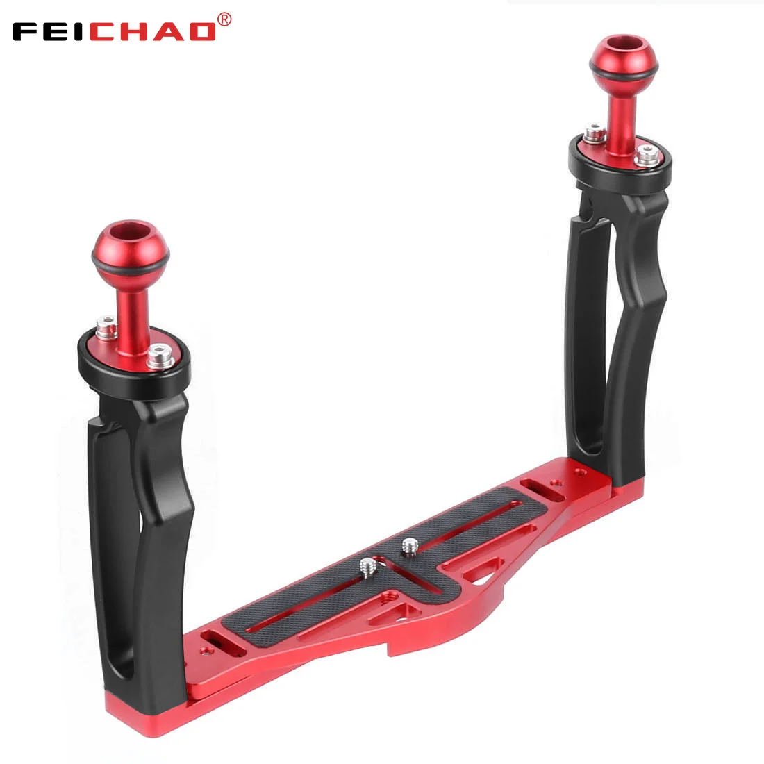 FEICHAO Underwater Adjustable Dual Handles Stabilizer Diving Bracket Camera Tray for Go Pro/Canon/Sony