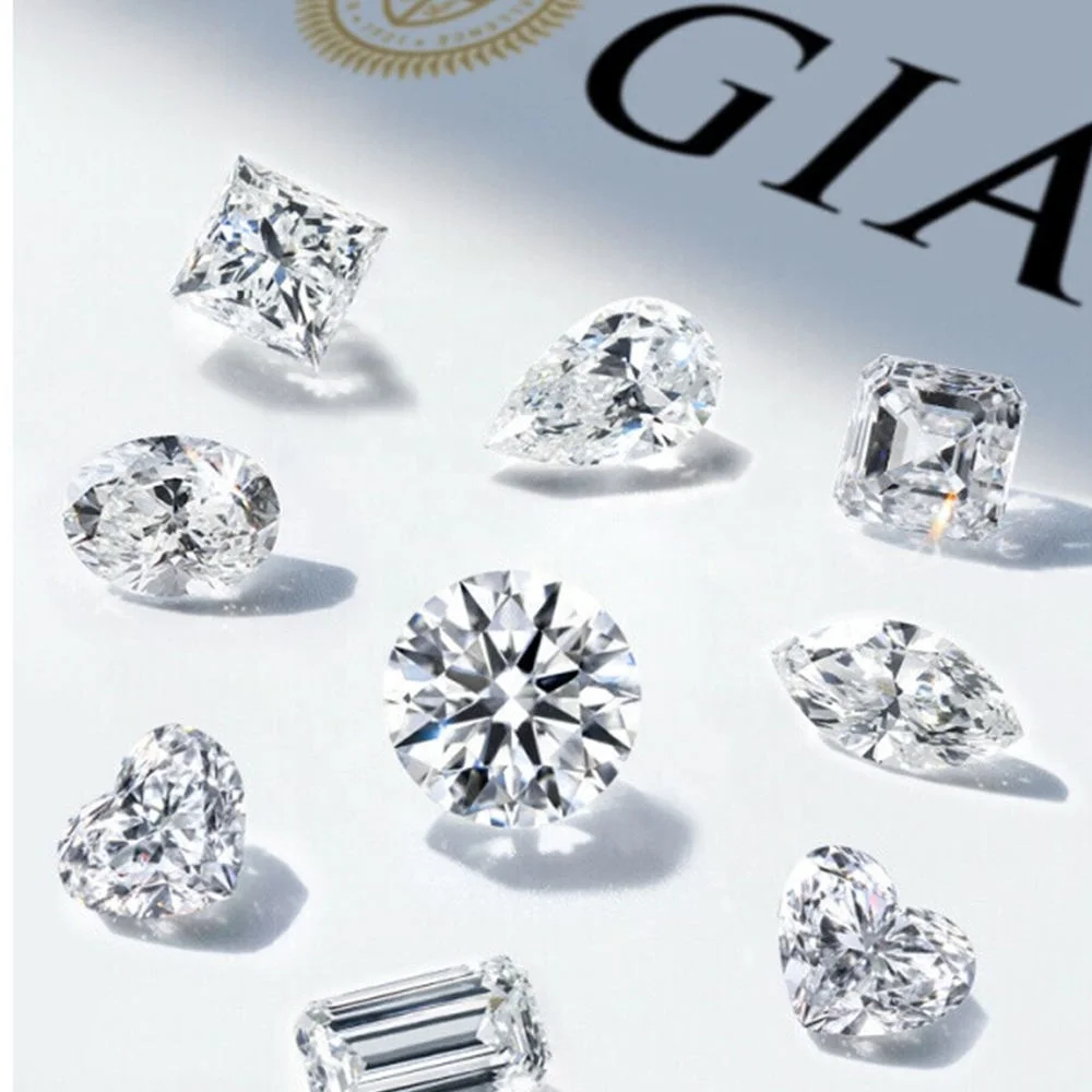 Igi Gia Сертифицированный D E F цвет 0,5 карат 1 карат 2 карат 4 карат Loose lab Diamond Cvd лаборатория выращенные алмазы лаборатория Выращенный свободный алмаз
