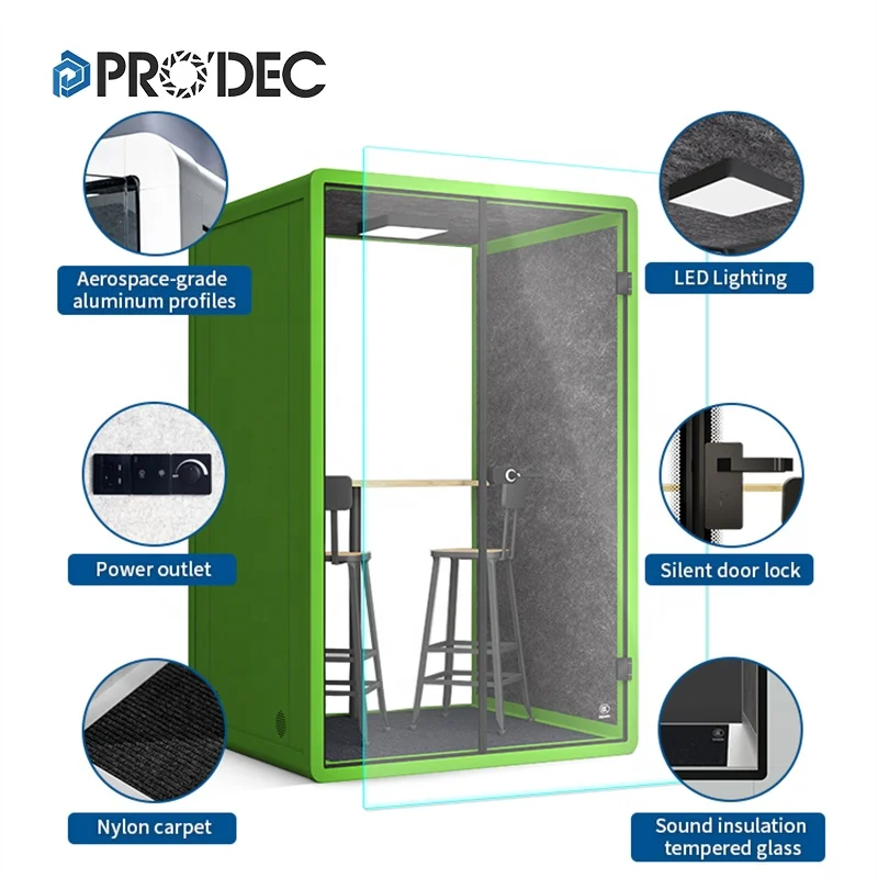 Small Soundproof Booth Portable Sound Proof Room Pod Work Personal Event Framery Modular Office Phone