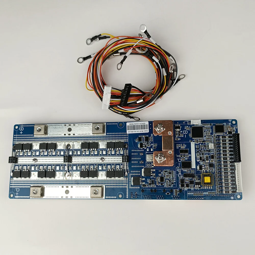 8s 16s 48v 150a Lifepo4 литиевая батарея Защитная плата с активным балансом Bms экраном