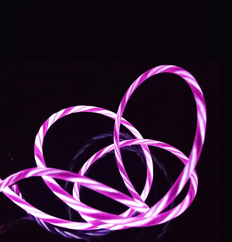 Светодиодный стример 8 Pin к разъему Type C для телефона Redmi USB кабель зарядки