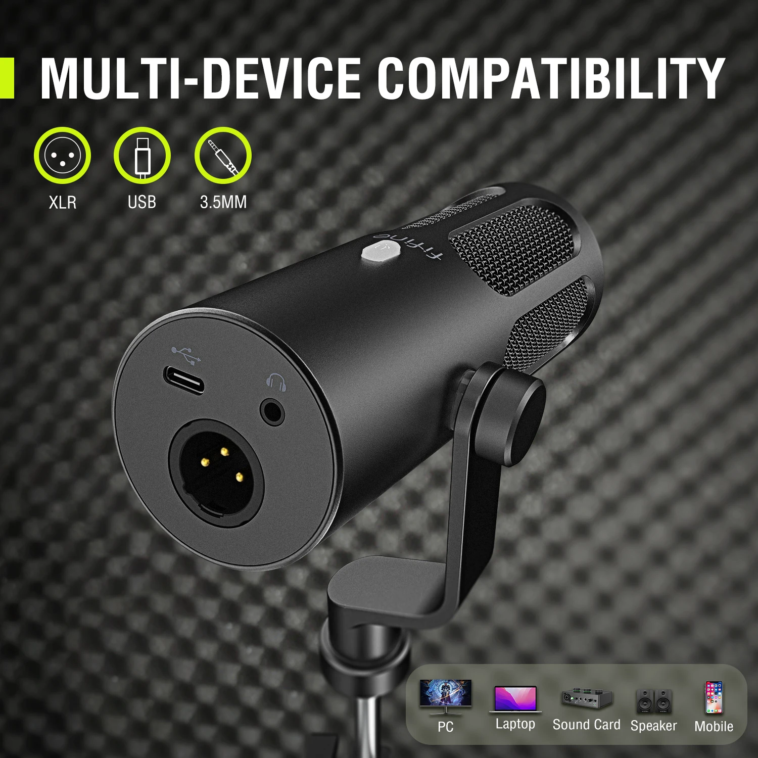 Fifine Tank3 New Zinc Alloy Live Streaming Microfono Wire Gaming Mic Microfone Noise Cancelling Computer Conference Microphones