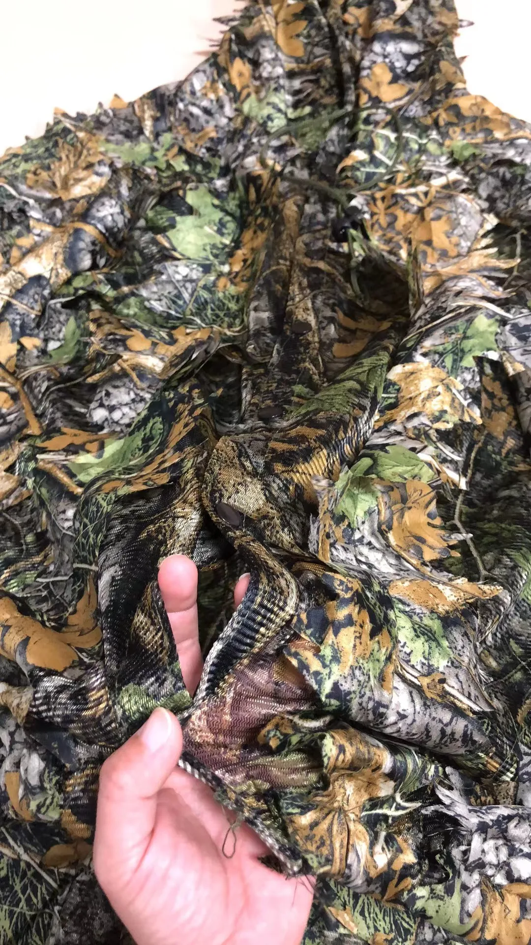 Vanda New Forest Leaf Camo Ghillie Suit For Hunting Durable Forest Product Mesh Lining