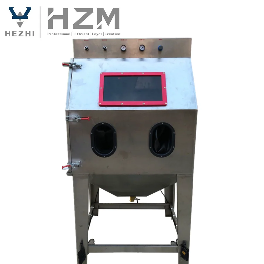 Semi Auto Maunal Cabinet Sand Blaster  Mini Sand Blasting Machine Supplier